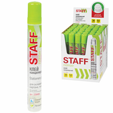 Клей канцелярский "STAFF" 50мл. с апликатором, арт.228408