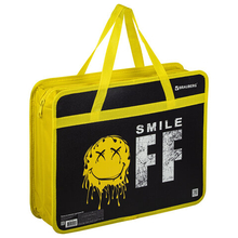 Папка на молнии с ручками А4 "Brauberg" Smile Off, пластик, 271465