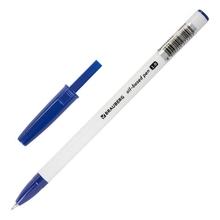 Ручка шариковая масляная BRAUBERG Stick Medium, СИНЯЯ, 143419