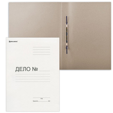 Папка-скоросшиватель "Дело", картон, 400 г/м2, "Брауберг", арт.126524