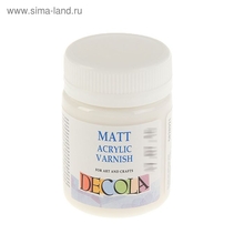 Лак акриловый матовый "Декола" 50 мл, в банке