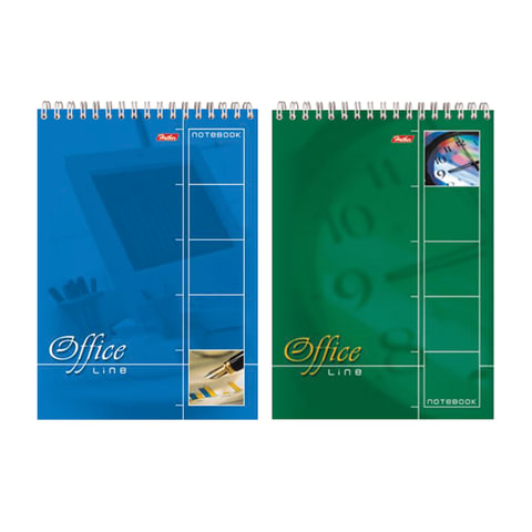 Блокнот на спирали А5, 60л "Хатбер" Office Line