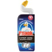 Средство для уборки туалета 500 мл, ТУАЛЕТНЫЙ УТЕНОК Супер Сила «Видимый Эффект», 696888