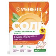 Соль от накипи в посудомоечных машинах 750 г SYNERGETIC, 102752