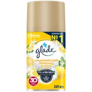 Сменный баллон 269 мл, GLADE «Сицилийский лимонад и мята», для автоматических освежителей, универсальный, 33705