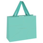 Пакет подарочный 32*26*12см MESHU «Monocolor. Tiffany», отд. фольгой, матовая ламинация