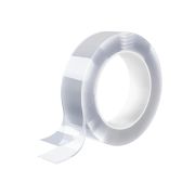 Многоразовая двухсторонняя прозрачная крепежная лента «Скотч NANO tape» 3 м х 30 мм, 2 мм, DASWERK (ДАСВЕРК), 607928