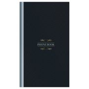 Телефонная книга А5, 80л., 7БЦ, OfficeSpace «Моноколор. Тёмный», выборочный УФ-лак, с высечкой