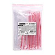Пакеты ZIP LOCK «зиплок» ПРОЧНЫЕ, комплект 100 шт., 120х170 мм, ПВД, 60 мкм, BRAUBERG EXTRA, 608171