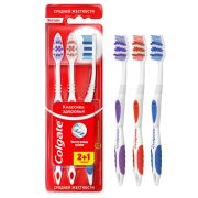 Зубная щетка НАБОР (2+1) COLGATE «Классика здоровья», средней жесткости, VN01318A