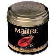 Чай листовой MAITRE «Мэтр де Люкс» черный 100 г, жестяная банка, бар165р