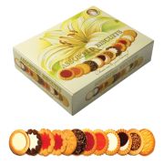 Печенье БИСКОТТИ «Santa Bakery», ассорти 12 видов, сдобное, 750 г