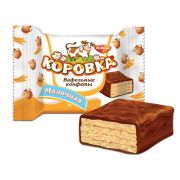 Конфеты шоколадные РОТ ФРОНТ «Коровка», вафельные с молочной начинкой, 250 г, пакет, РФ09755