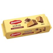 Вафли ЯШКИНО «Шоколадные» с шоколадной начинкой, 300 г, ЯВ157