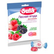 Карамель леденцовая SULA (Зула) «Лесные ягоды», без сахара с витамином С, 60 г, 86639
