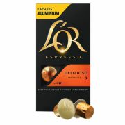 Кофе в алюминиевых капсулах L'OR «Espresso Delizioso» для кофемашин Nespresso, 10 порций, ФРАНЦИЯ, 4028608