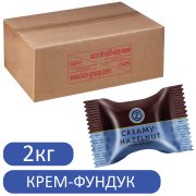 Конфеты вафельные O'ZERA «Creamy-Hazelnut» с молочно-ореховой начинкой в шоколаде, гофрокороб 2 кг, ВК418