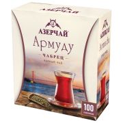 Чай АЗЕРЧАЙ «Армуду» черный с чабрецом, 100 пакетиков по 1,6 г, 420536