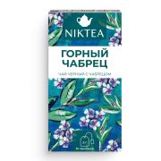 Чай NIKTEA «Горный Чабрец» черный, 25 пакетиков в конвертах по 2 г, TALTHA-DP0055