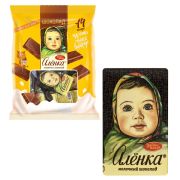 Шоколад порционный «Аленка» молочный, 210 г (14 плиток по 15 г), КО09030