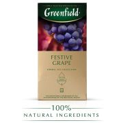 Чай GREENFIELD «Festive Grape» фруктовый, 25 пакетиков в конвертах по 2 г, 0522-10