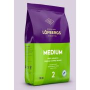Кофе в зернах LOFBERGS «Medium Roast», 1 кг, арабика 100%, Швеция, 40187