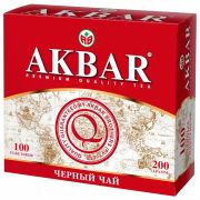 Чай АКБАР «Classic Series» черный байховый, 100 пакетиков по 2 г, 1050051