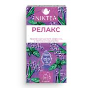 Чай NIKTEA «Релакс» травяной с мятой и лавандой, 21 пакетик в конвертах по 1,3 г, TALTHA-DP0101
