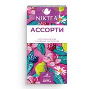 Чай NIKTEA «Ассорти», 5 вкусов, 25 пакетиков в конвертах, TALTHA-DP0062
