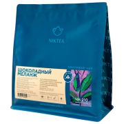 Чай листовой NIKTEA «Шоколадный Меланж» черный со вкусом шоколада и клубники, 250 г, TNIKTE-GP0002