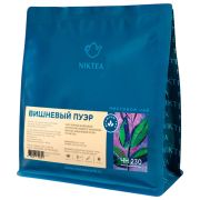 Чай листовой NIKTEA «Вишневый Пуэр» черный с ароматом вишни, ШУ ПУЭР, крупнолистовой, 250 г, TNIKTE-L00042