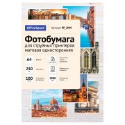 Фотобумага А4 для стр. принтеров OfficeSpace, 230г/м2 (100л) матовая односторонняя