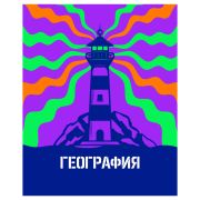 Тетрадь предметная 48л., BG «Неоновые истории» - География, неоновая краска