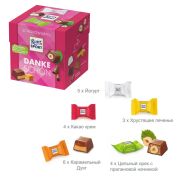 Шоколадные конфеты RITTER SPORT «DANKE SCHON», набор 5 вкусов, 22 конфеты, 176 г
