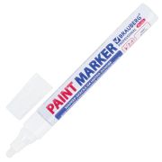 Маркер-краска лаковый 4 мм, БЕЛЫЙ, НИТРО-ОСНОВА, BRAUBERG PROFESSIONAL PLUS, 151444