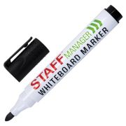 Маркер для доски ЧЕРНЫЙ, STAFF STAFF «MANAGER» WBM-300, 3 мм, с клипом, 152636