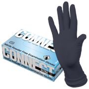 Перчатки нитриловые смотровые CONNECT ULTRA BLACK, 50 пар (100 шт.), размер XL (очень большой), черные, CON-UB-INT-04