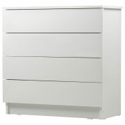 Комод BRABIX «Scandi CM-001», 750х330х730 мм, 4 ящика, ЛДСП, белый, 641900, ЦБ013659 -1