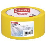Скотч 48 мм х 66м «BRAUBERG» желтый, 45мкм, арт.440141