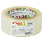 Скотч 48 мм х 150 м прозрачный «STAFF», 40 мкр., арт. 440160
