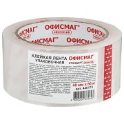 Скотч 48 мм х 66 м, прозрачный «Офисмаг» Стандарт 45 мкм, арт.440173