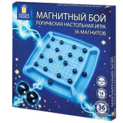 Игра настольная логическая «Магнитный бой», 36 магнитов, доска 22х22 см, ЗОЛОТАЯ СКАЗКА, 665893