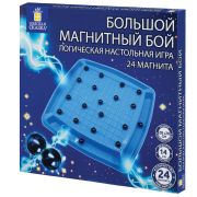 Игра настольная логическая «Магнитный бой», 24 магнита, доска 28х28 см, ЗОЛОТАЯ СКАЗКА, 665894