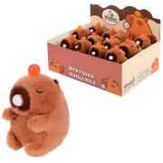 Игрушка пищалка мягкая «Капибара со жвачкой», высота 11 см, WOOZOO (ВУЗУ), 666198