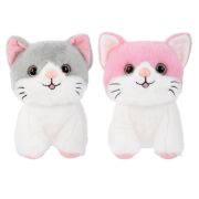 Игрушка мягкая «Котик», 23 см, ассорти 2 цвета, WOOZOO (ВУЗУ), 666778
