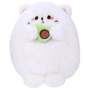 Игрушка мягкая «Котик с авокадо», 20 см, цвет белый, WOOZOO (ВУЗУ), 666781