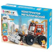Конструктор металлический «Бульдозер», цветной, с подвижными деталями, 126 элементов, BAMBOX (БАМБОКС), 667031