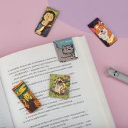 Закладки магнитные для книг, 5шт., MESHU «Book art», матовая ламинация, фольга
