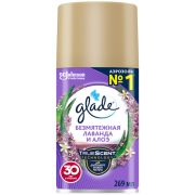 Сменный баллон 269 мл, GLADE «Безмятежная лаванда и алоэ» для автоматических освежителей, 864986