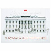 Альбом для черчения А4, 32 л., «HATBER» склейка, 160г/м